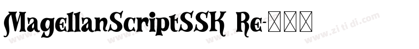 MagellanScriptSSK Re字体转换
